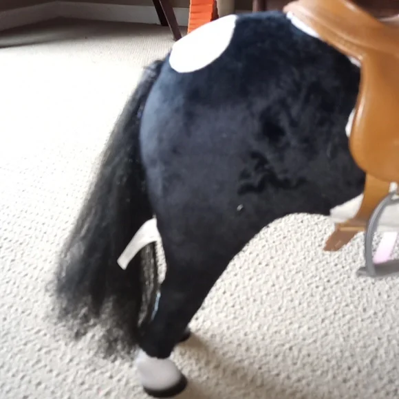 Palomino Riding Poseable Horse & Saddle Fit American girl My Life & 18" Dolls - Picture 4 of 7